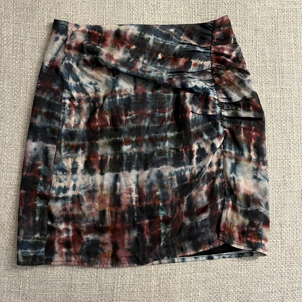 Pull & Bear Tie Dye Mini Skirt